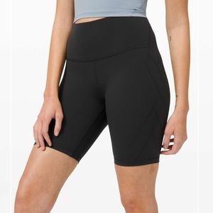Lululemon black align biker shorts